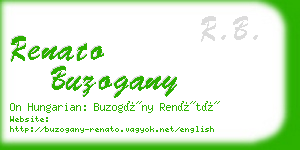 renato buzogany business card